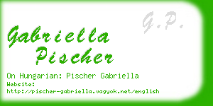 gabriella pischer business card